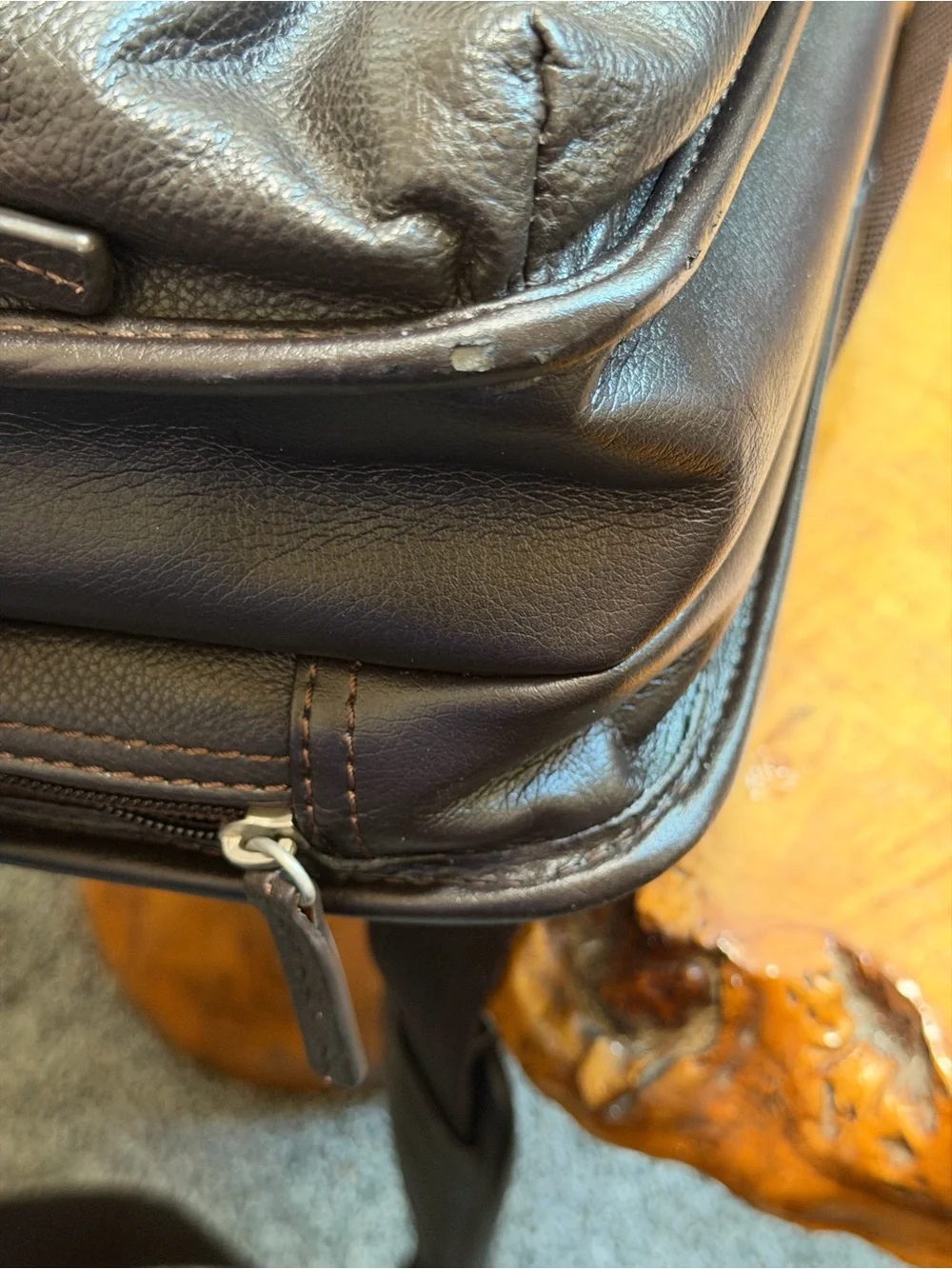 Vintage Wilsons Leather Brown Briefcase Laptop Messenger Travel Bag Multi-Pocket